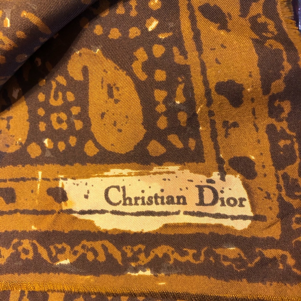 Stunning Vintage Christian Dior Silk Scarf - Picture 2 of 4